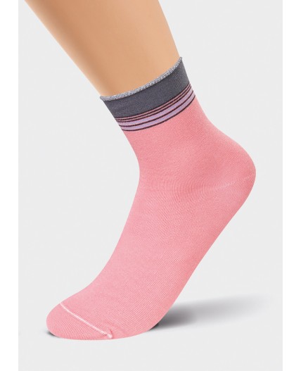 ЭЙС Носки жен.Д115ш осл.резинка, розовый