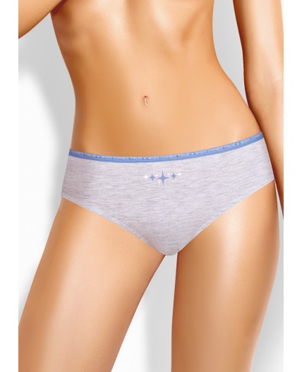 CLE B1186/4 Трусы жен. Селена, меланж св.серый