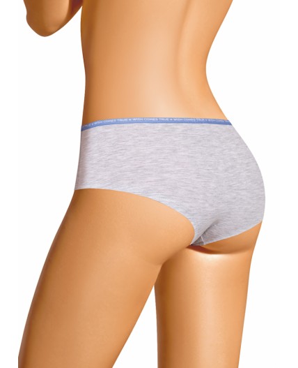 CLE SH1186/4 Трусы жен. Селена, меланж св.серый
