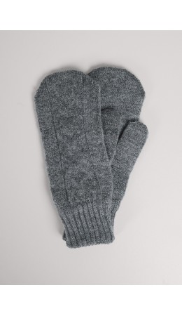CLE Варежки жен. 433971ап, меланж серый