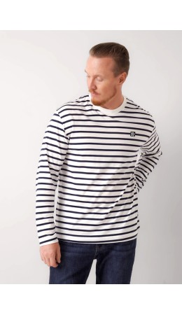 CLE Джемпер муж. 452613/07ккн_п, молочный/т.синий