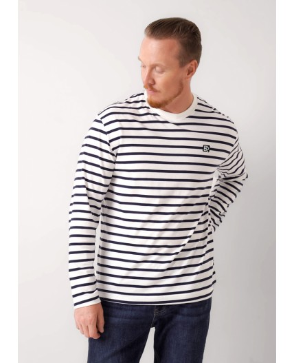 CLE Джемпер муж. 452613/07ккн_п, молочный/т.синий