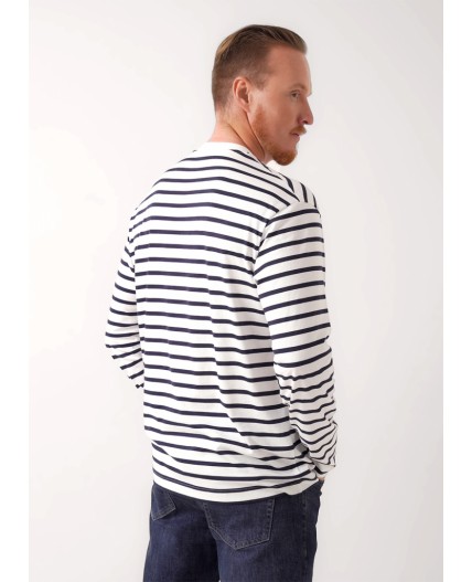 CLE Джемпер муж. 452613/07ккн_п, молочный/т.синий