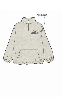 CLE Куртка 'анорак' дев. 757139л, бежевый