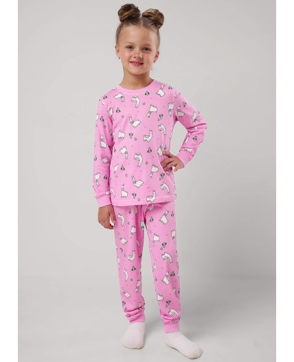 CLE Пижама дев. 903611кдн, св.розовый/молочный
