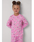 CLE Пижама дев. 903611кдн, св.розовый/молочный