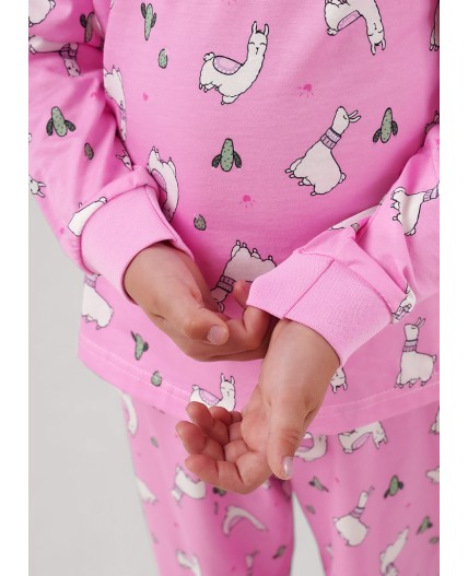 CLE Пижама дев. 903611кдн, св.розовый/молочный