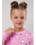 CLE Пижама дев. 903611кдн, св.розовый/молочный