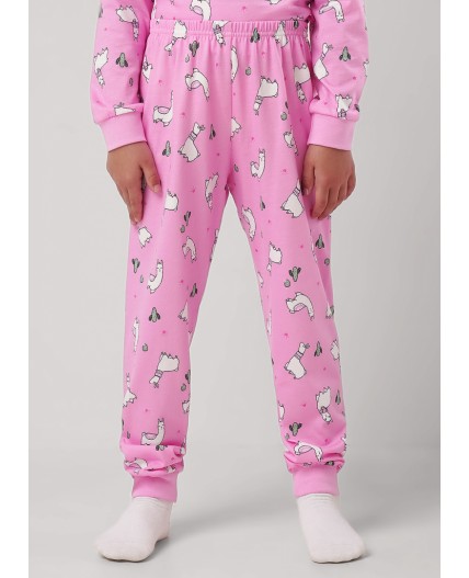 CLE Пижама дев. 903611кдн, св.розовый/молочный