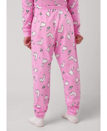 CLE Пижама дев. 903611кдн, св.розовый/молочный