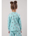 CLE Пижама дев. 903611кдн, св.бирюзовый/т.коричневый