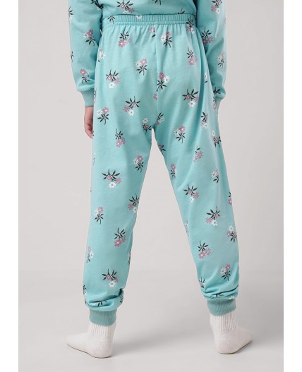 CLE Пижама дев. 903611кдн, св.бирюзовый/т.коричневый