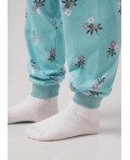 CLE Пижама дев. 903611кдн, св.бирюзовый/т.коричневый