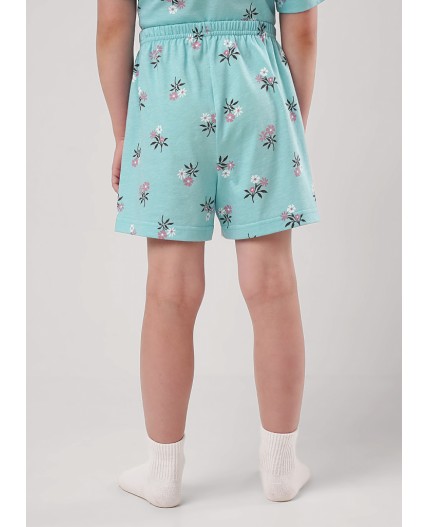 CLE Пижама дев. 909576кдн, св.бирюзовый/т.коричневый