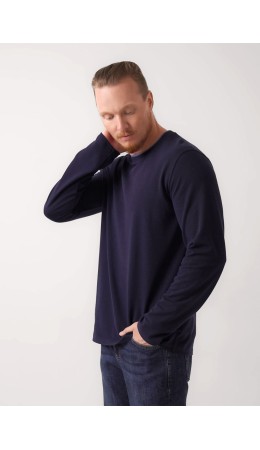 CLE Фуфайка муж. 452438/07зн, чёрный/т.синий