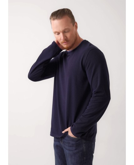 CLE Фуфайка муж. 452438/07зн, чёрный/т.синий