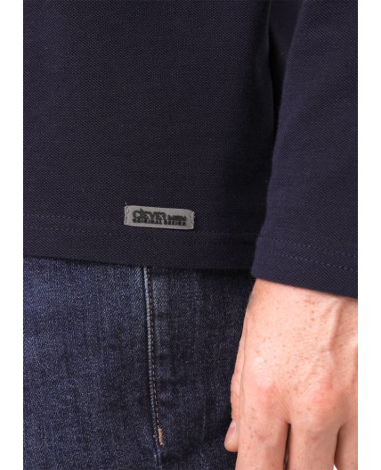 CLE Фуфайка муж. 452438/07зн, чёрный/т.синий