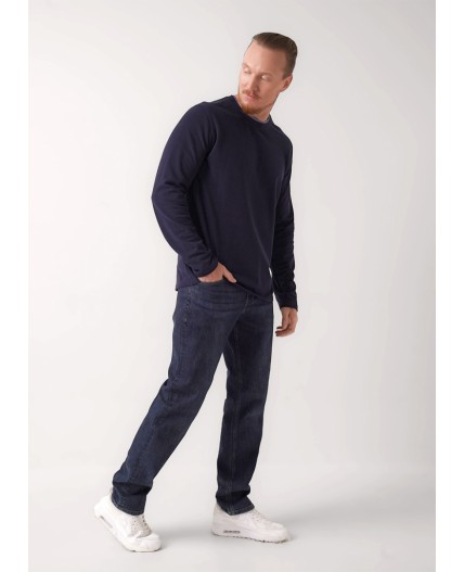 CLE Фуфайка муж. 452438/07зн, чёрный/т.синий