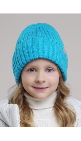 CLE Шапка дет. 423519ап флис, бирюзовый