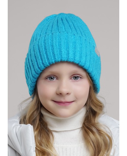 CLE Шапка дет. 423519ап флис, бирюзовый