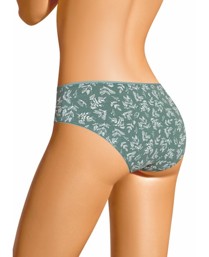 CLE B1184/1 Трусы жен. Ветивер, зелёный/молочный