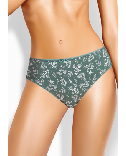 CLE C1184/1 Трусы жен. Ветивер, зелёный/молочный