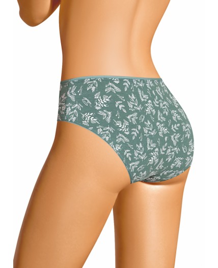 CLE C1184/1 Трусы жен. Ветивер, зелёный/молочный