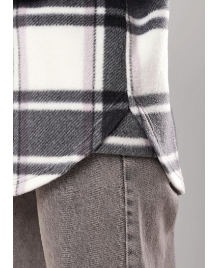 CLE LJ15-103/3 Куртка жен., т.серый/молочный