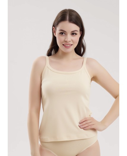CLE LM030-1 Майка жен. База лапша, св.бежевый