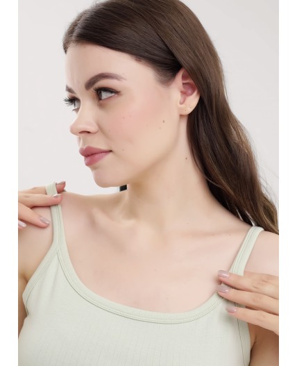 CLE LM030-1 Майка жен. База лапша, св.зелёный