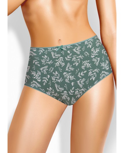 CLE M1184/1 Трусы жен. Ветивер, зелёный/молочный
