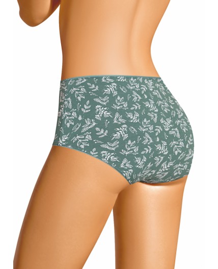 CLE M1184/1 Трусы жен. Ветивер, зелёный/молочный