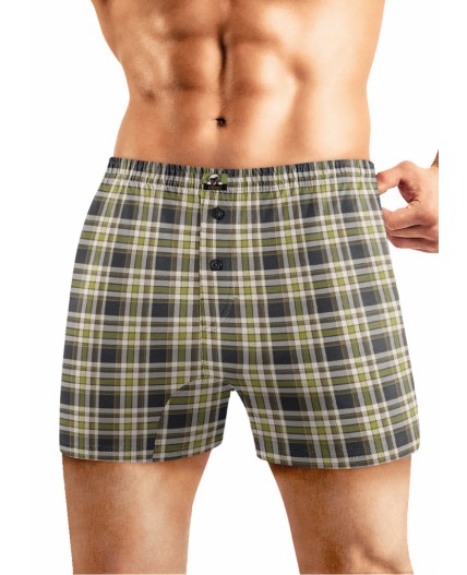 CLE MBX450411 Трусы муж., зелёный/коричневый