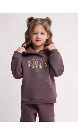 CLE Джемпер дев. 757209/21фф_п, коричневый