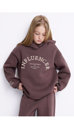 CLE Джемпер дев. 757211/21фф_п, коричневый