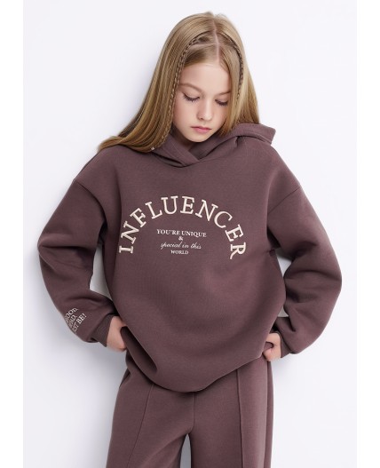 CLE Джемпер дев. 757211/21фф_п, коричневый