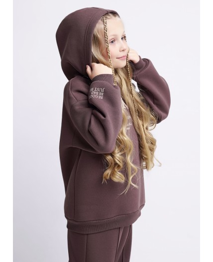 CLE Джемпер дев. 757211/21фф_п, коричневый