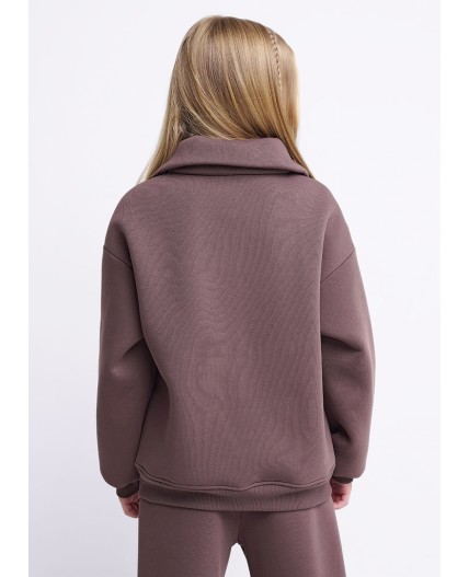 CLE Джемпер дев. 757212/21фф_п, коричневый