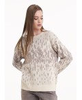 CLE Джемпер жен. 154527/184ха, молочный/бежевый