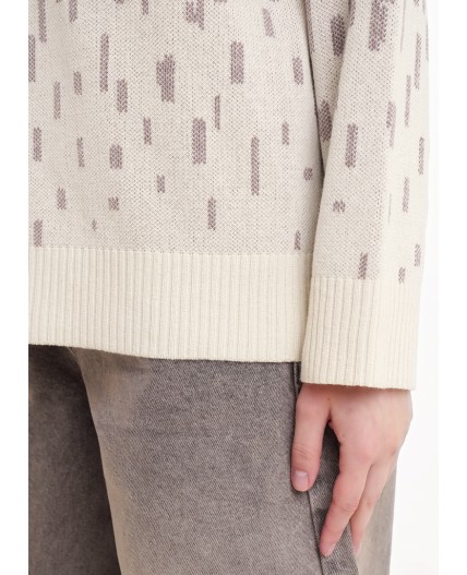 CLE Джемпер жен. 154527/184ха, молочный/бежевый