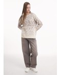 CLE Джемпер жен. 154527/184ха, молочный/бежевый
