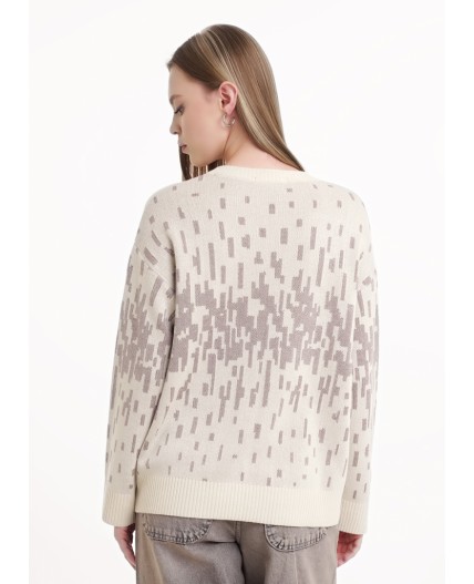 CLE Джемпер жен. 154527/184ха, молочный/бежевый