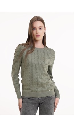CLE Джемпер жен. 154530/184ха, зелёный