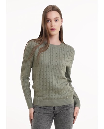 CLE Джемпер жен. 154530/184ха, зелёный