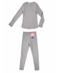 CLE Комплект  дев. 909217вн мел термо, меланж серый