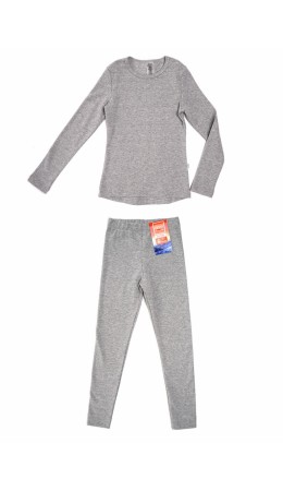 CLE Комплект  дев. 909217вн мел термо, меланж серый
