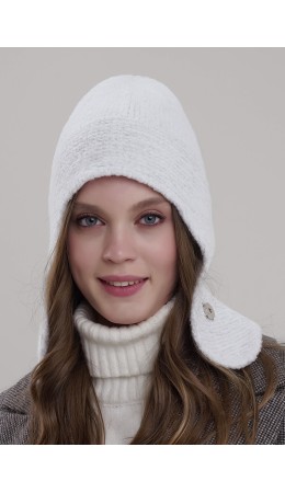 CLE Шапка 454417фэш, молочный/серый металлик