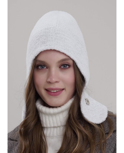 CLE Шапка 454417фэш, молочный/серый металлик