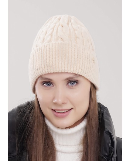 CLE Шапка 454424фэш флис, св.бежевый