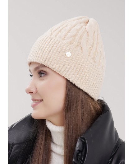 CLE Шапка 454424фэш флис, св.бежевый